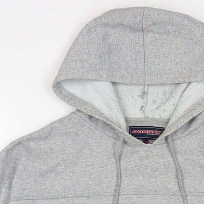 Mens UK Size M Donnay Grey Pullover Hoodie