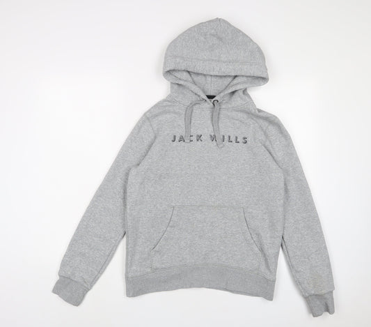 Womens UK Size 10 Jack Wills Grey Pullover Hoodie