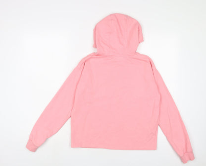 FRIENDS Girls Pink Cotton Pullover Hoodie Size 12-13 Years Pullover