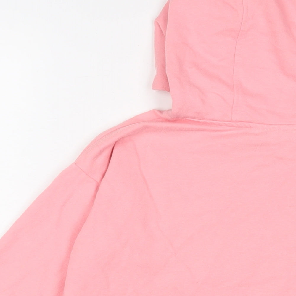 FRIENDS Girls Pink Cotton Pullover Hoodie Size 12-13 Years Pullover