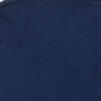 ADCSHOECOUSA Mens Blue Cotton Pullover Sweatshirt Size XL
