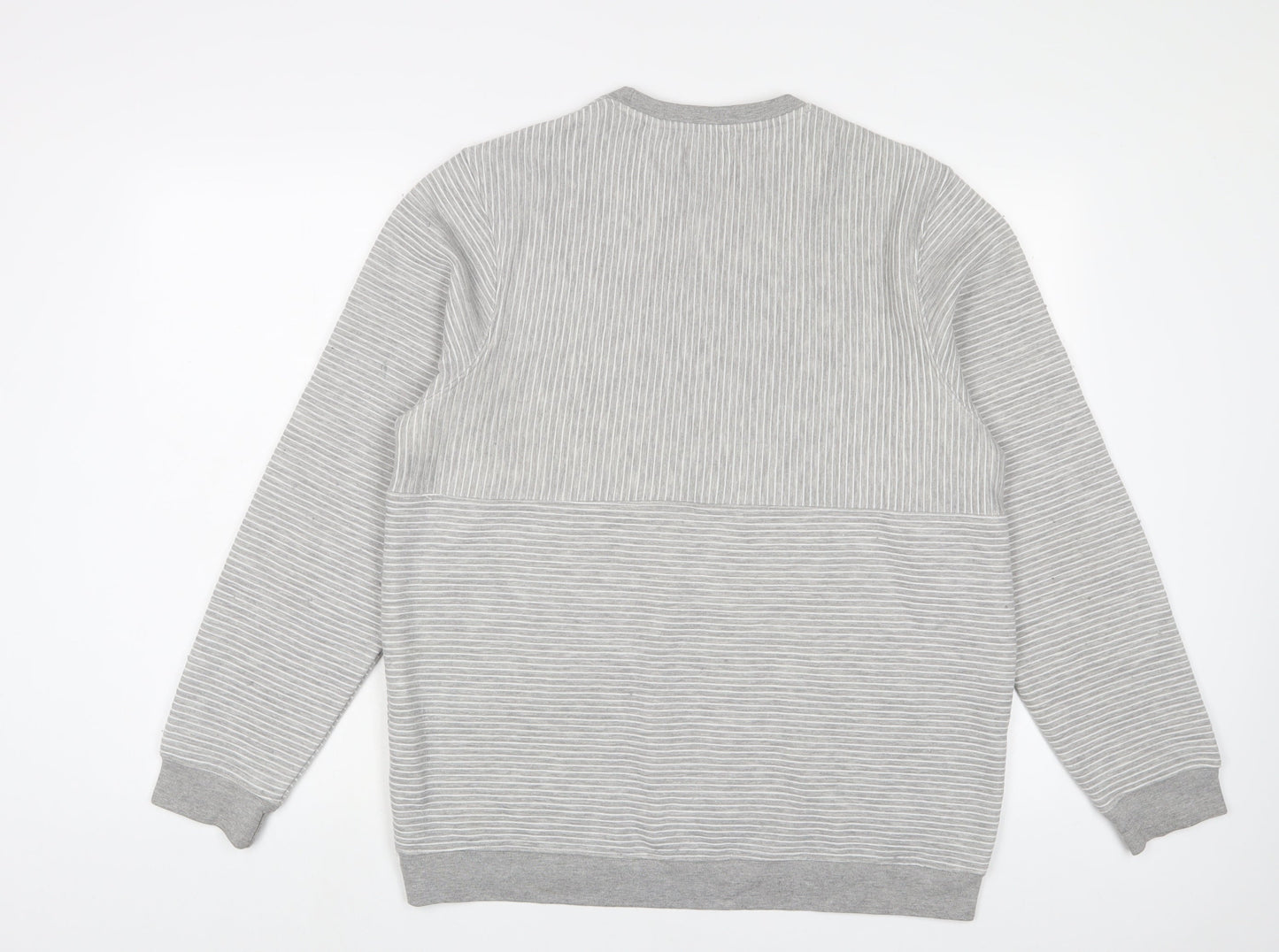 Topman Mens Grey Cotton Pullover Sweatshirt Size L