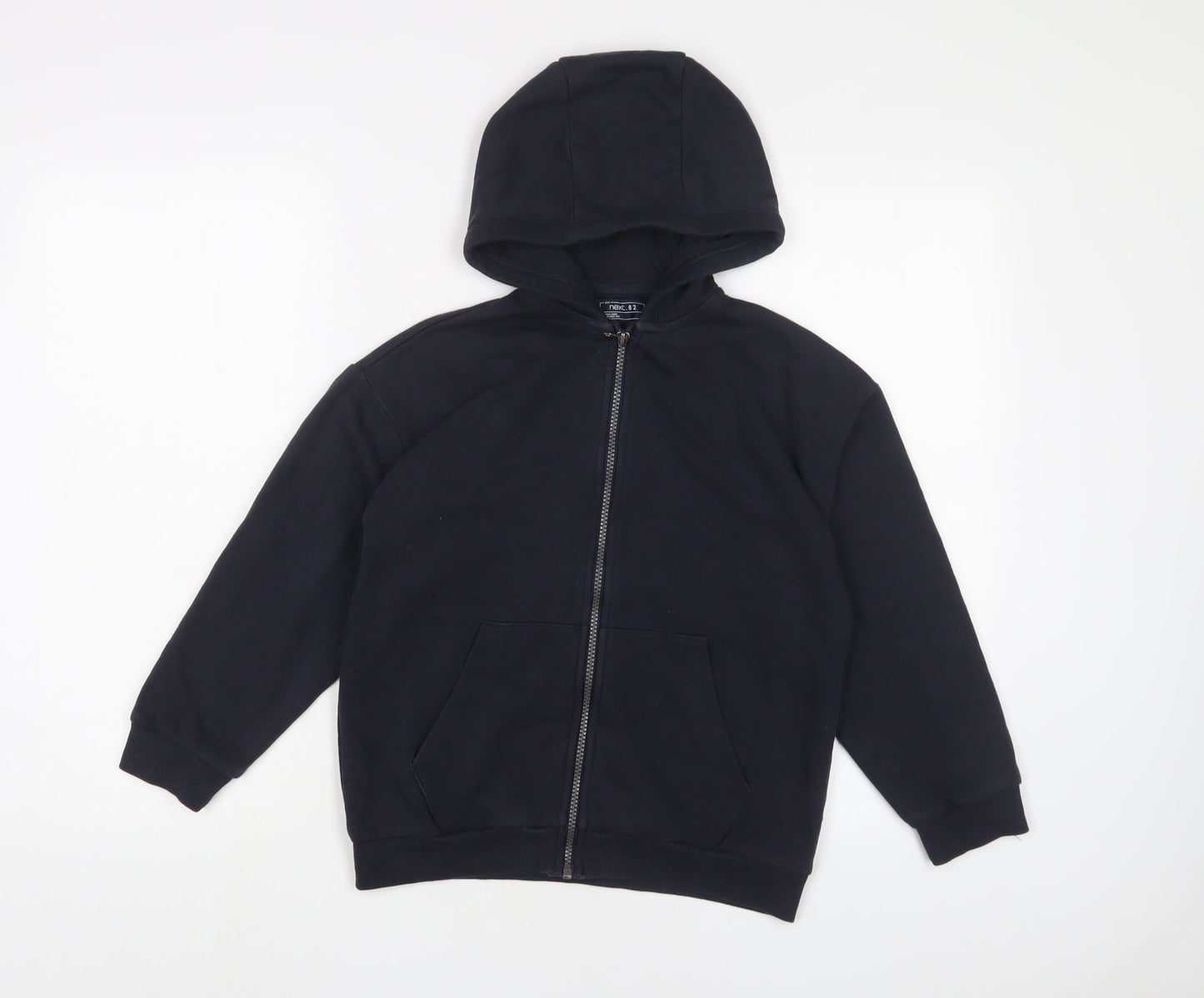 NEXT Boys Blue Cotton Full Zip Hoodie Size 9 Years Zip