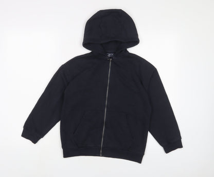 NEXT Boys Blue Cotton Full Zip Hoodie Size 9 Years Zip