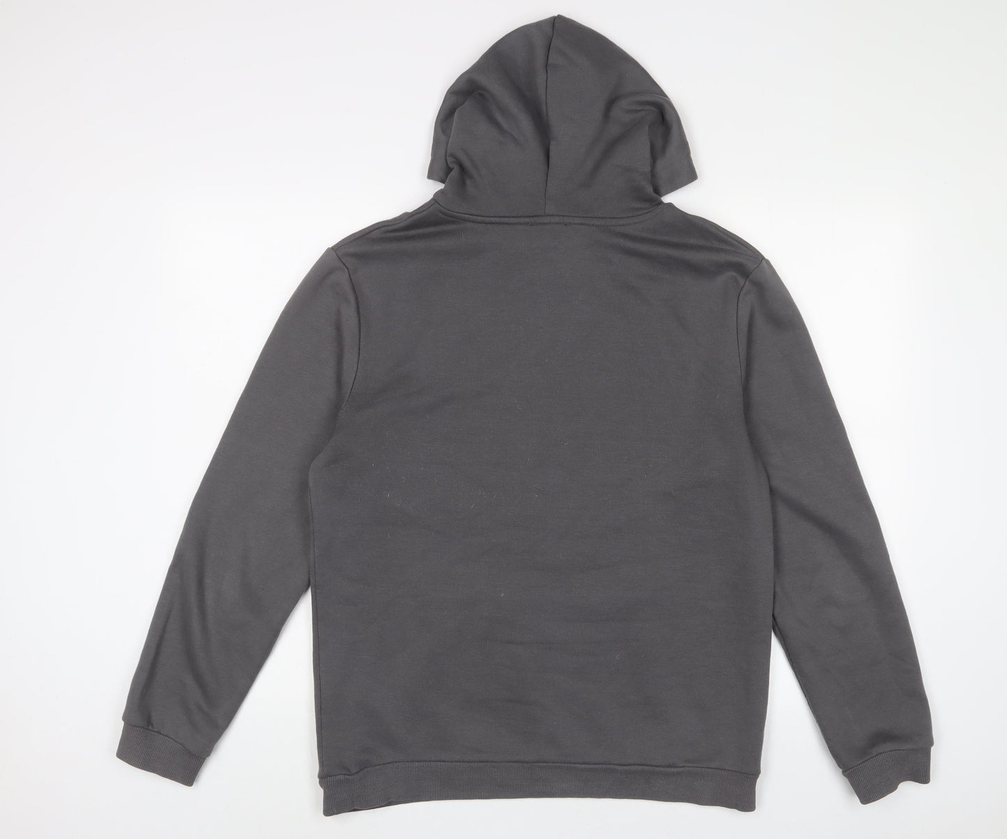 Mens UK Size M Boohoo Grey Pullover Hoodie