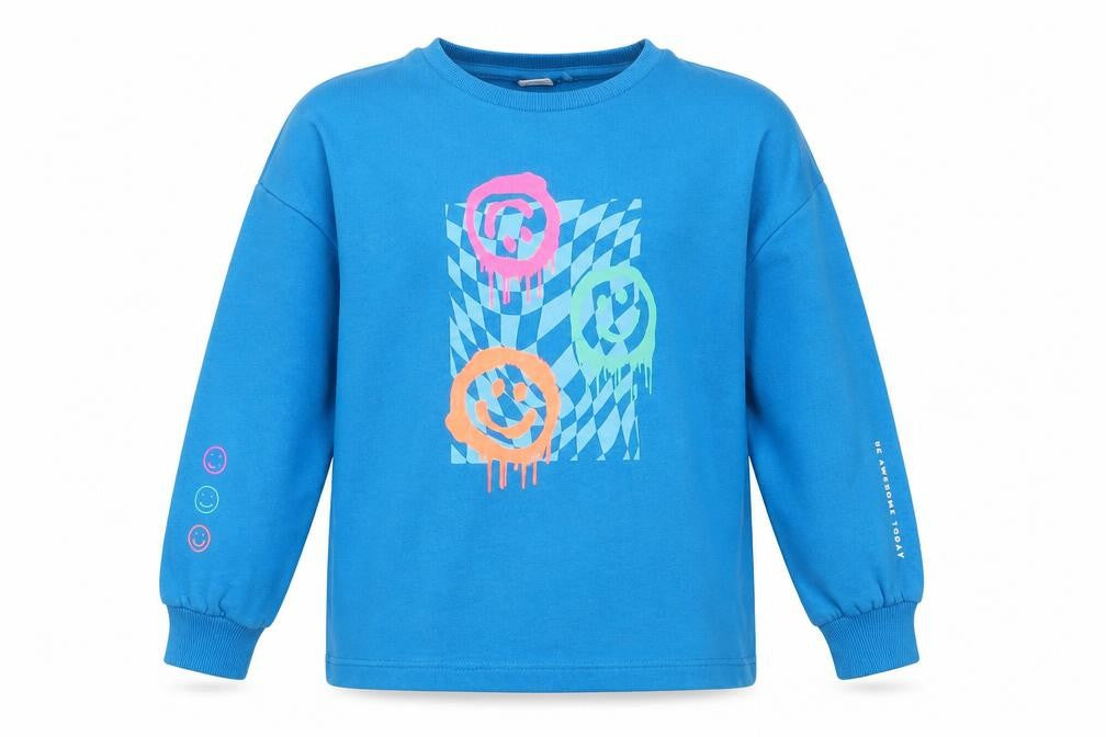 Next Girls Blue Cotton Pullover Sweatshirt Size 10 Years Pullover