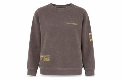 PRETTYLITTLETHING Womens Brown Cotton Pullover Sweatshirt Size S Pullover