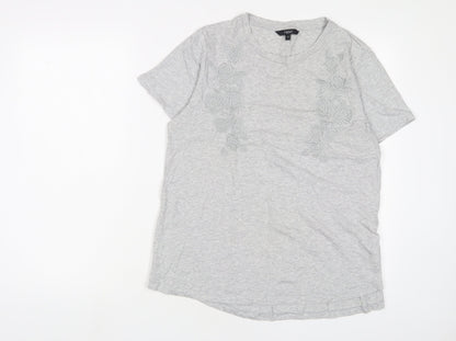 Womens UK Size 16 NEXT Grey Basic T-Shirt