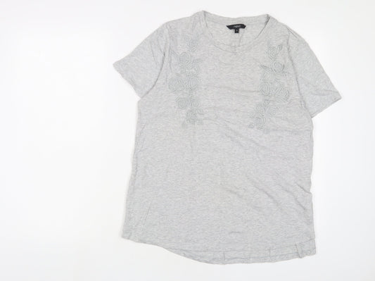 Womens UK Size 16 NEXT Grey Basic T-Shirt