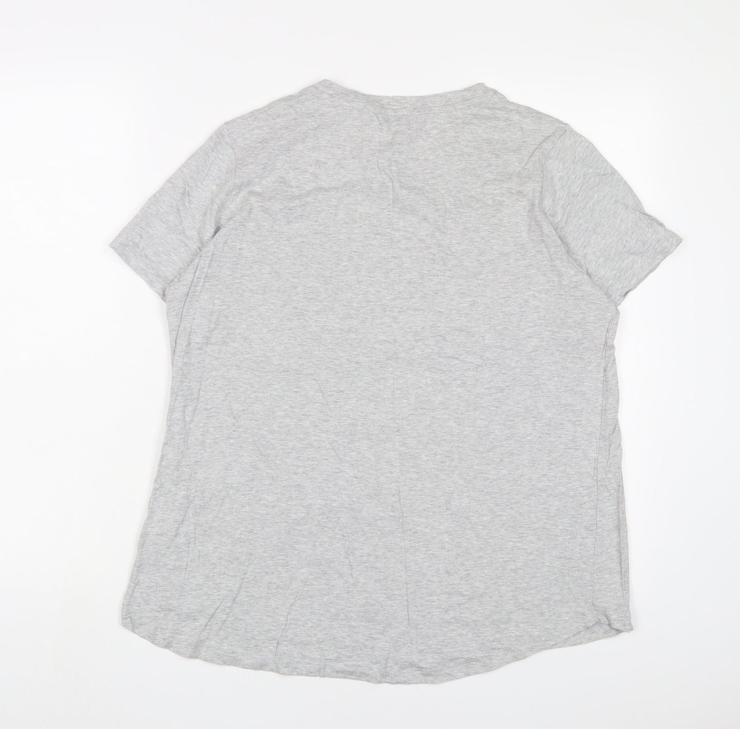 Womens UK Size 16 NEXT Grey Basic T-Shirt