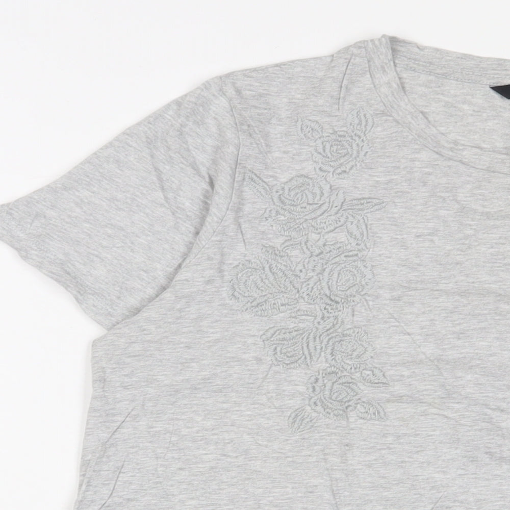 Womens UK Size 16 NEXT Grey Basic T-Shirt
