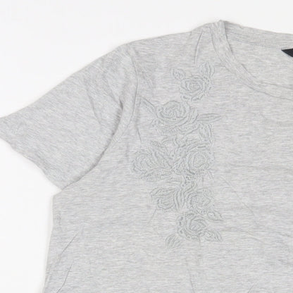 Womens UK Size 16 NEXT Grey Basic T-Shirt