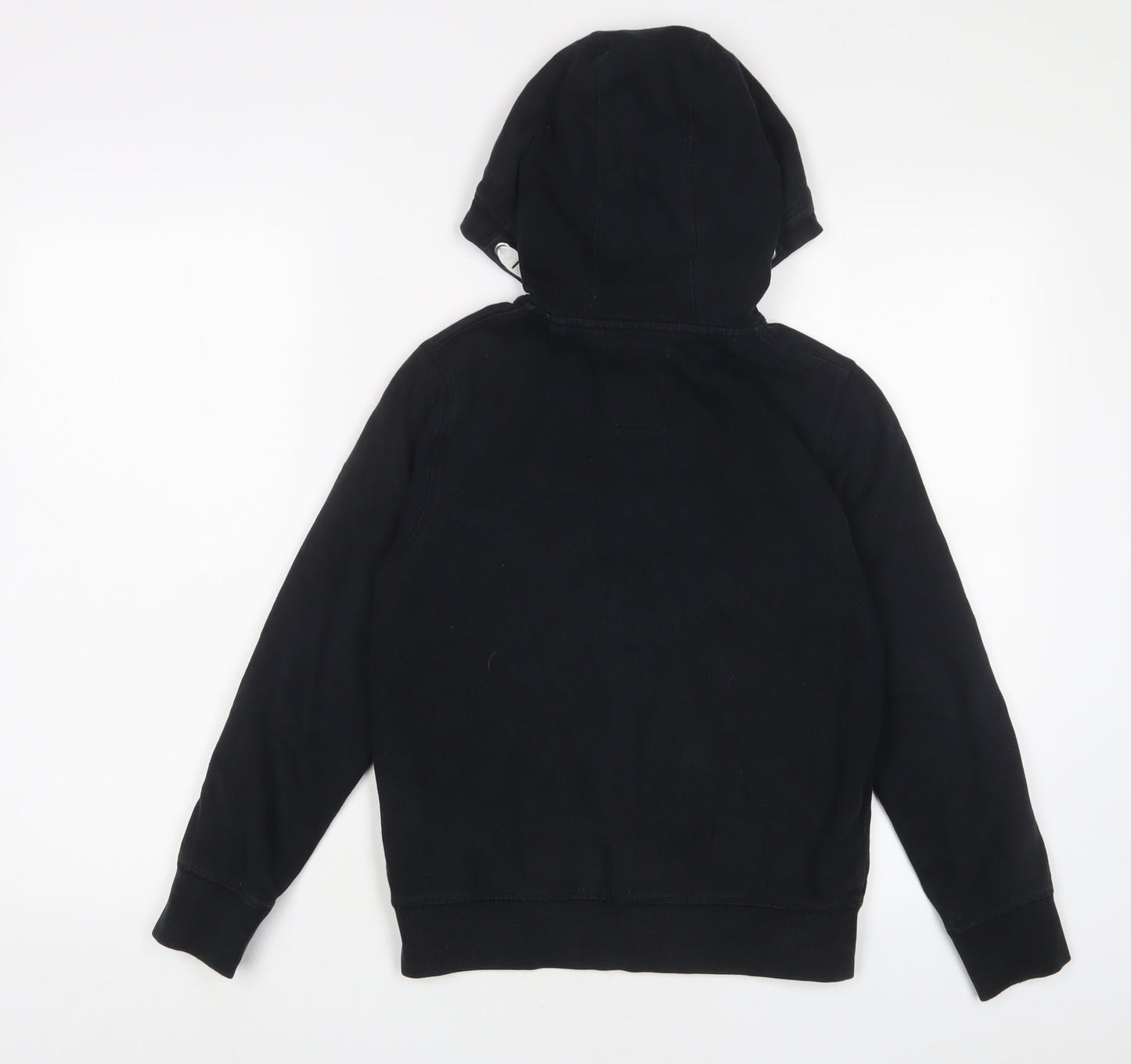 NEXT Boys Black Cotton Full Zip Hoodie Size 9 Years Zip