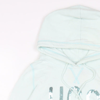 Hollister Womens Blue Cotton Pullover Hoodie Size L Pullover - Sequins
