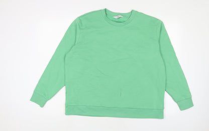 Mens UK Size L Marks and Spencer Green Pullover Sweatshirt
