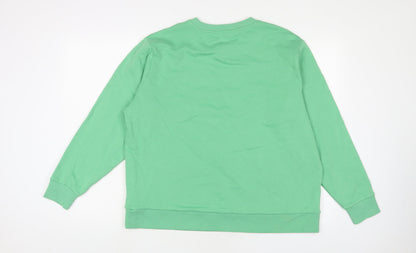 Mens UK Size L Marks and Spencer Green Pullover Sweatshirt