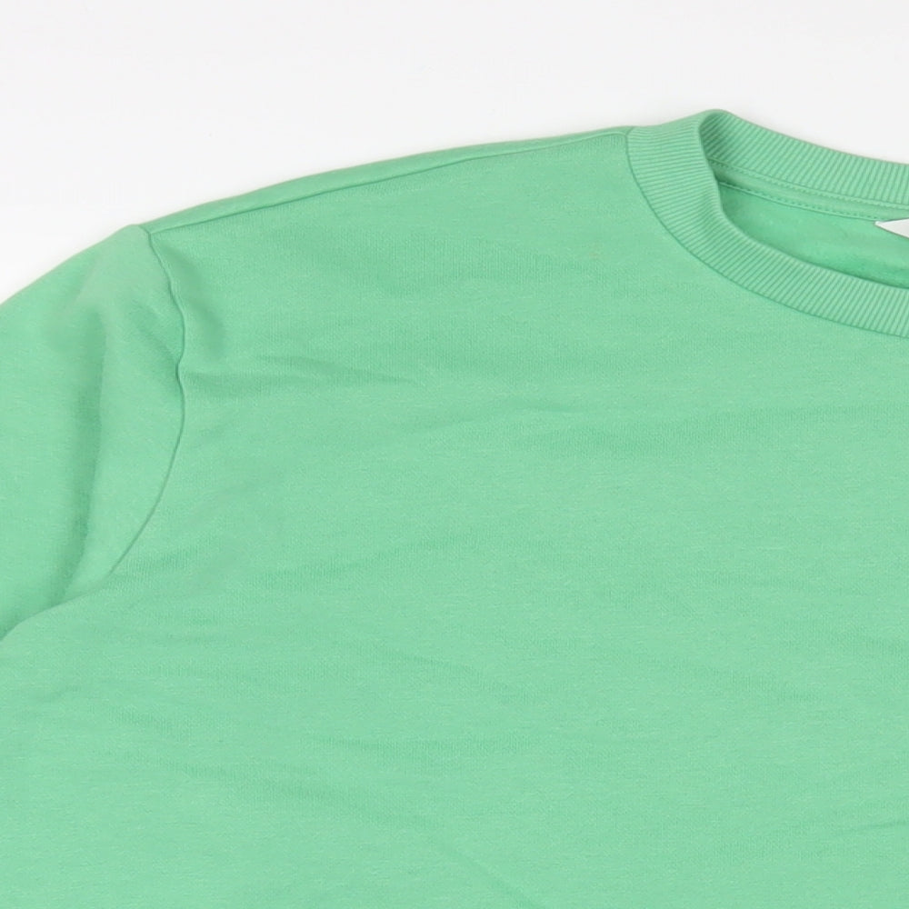 Mens UK Size L Marks and Spencer Green Pullover Sweatshirt