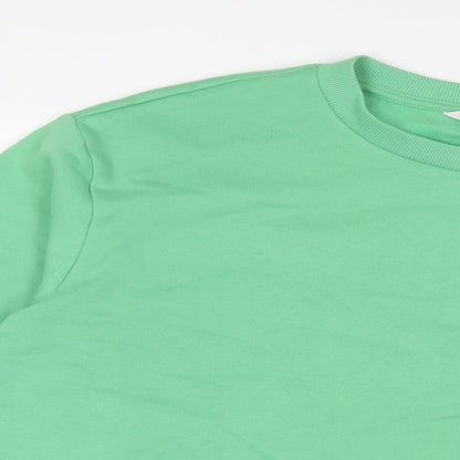 Mens UK Size L Marks and Spencer Green Pullover Sweatshirt