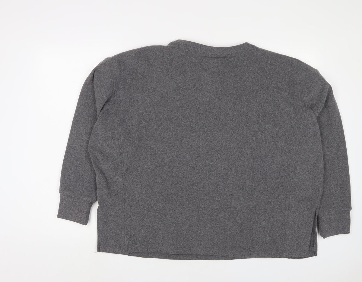 Next Womens Grey Solid Polyester Top Pyjama Top Size 10
