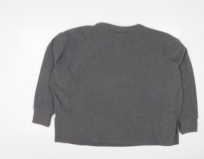 Next Womens Grey Solid Polyester Top Pyjama Top Size 10