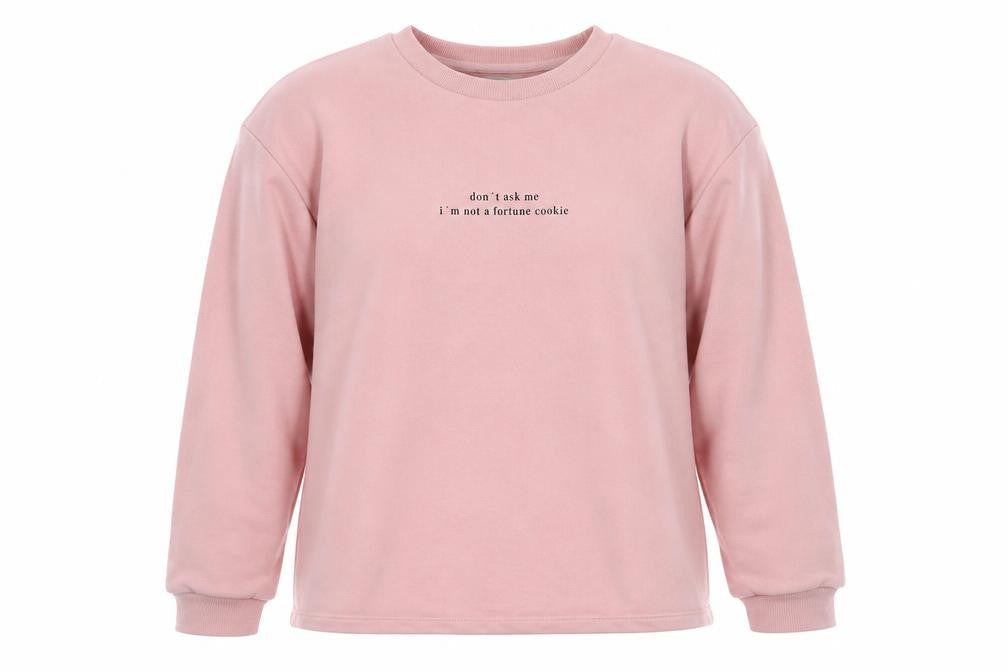 Womens UK Size M Pull&Bear Pink Pullover Sweatshirt