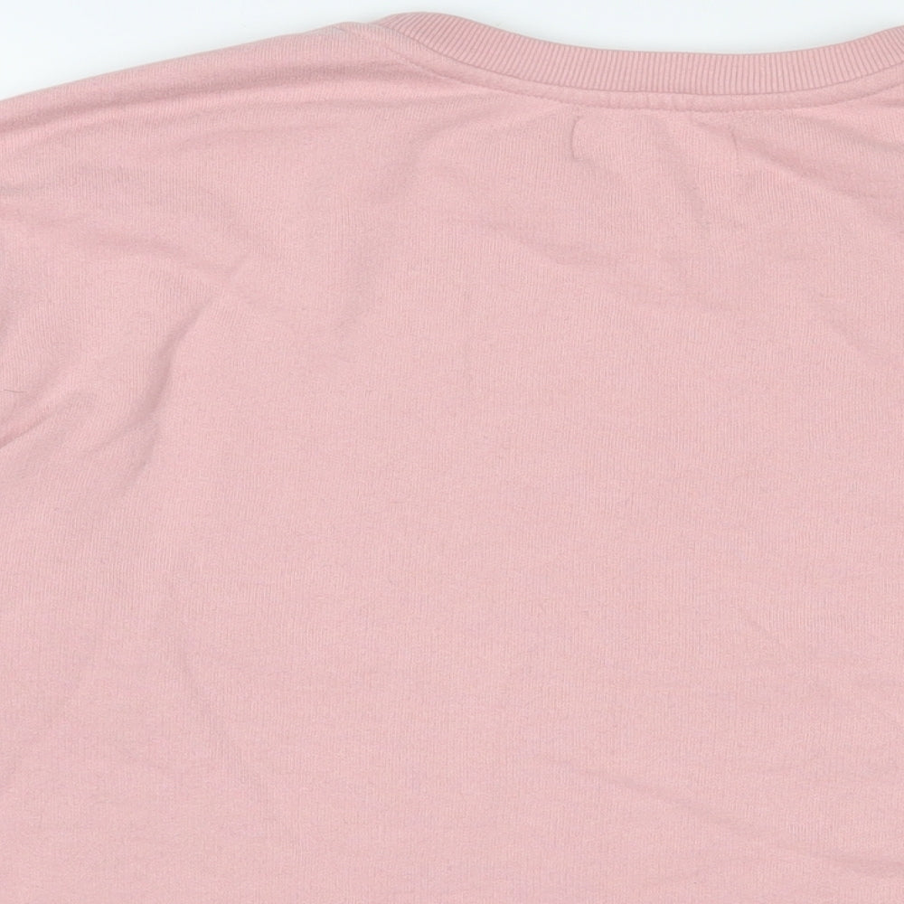 Womens UK Size M Pull&Bear Pink Pullover Sweatshirt