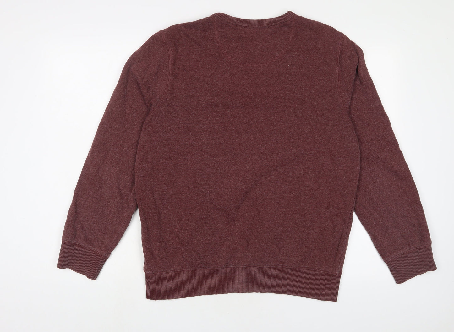 Mens UK Size M Marks and Spencer Red Pullover Sweatshirt