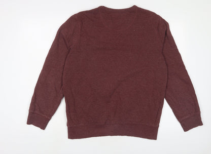 Mens UK Size M Marks and Spencer Red Pullover Sweatshirt