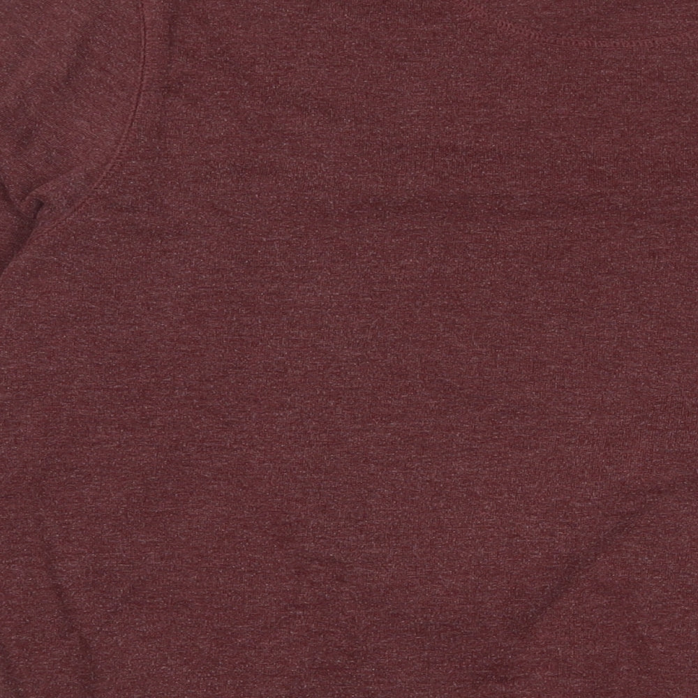 Mens UK Size M Marks and Spencer Red Pullover Sweatshirt