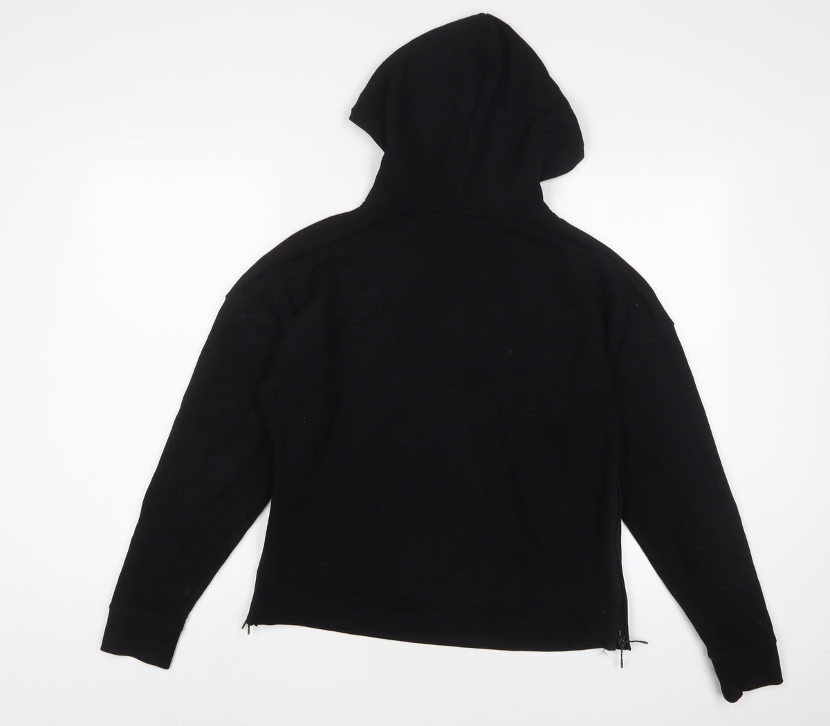 Goodmove Womens Black Cotton Pullover Hoodie Size 10 Pullover - Logo, Embroidered