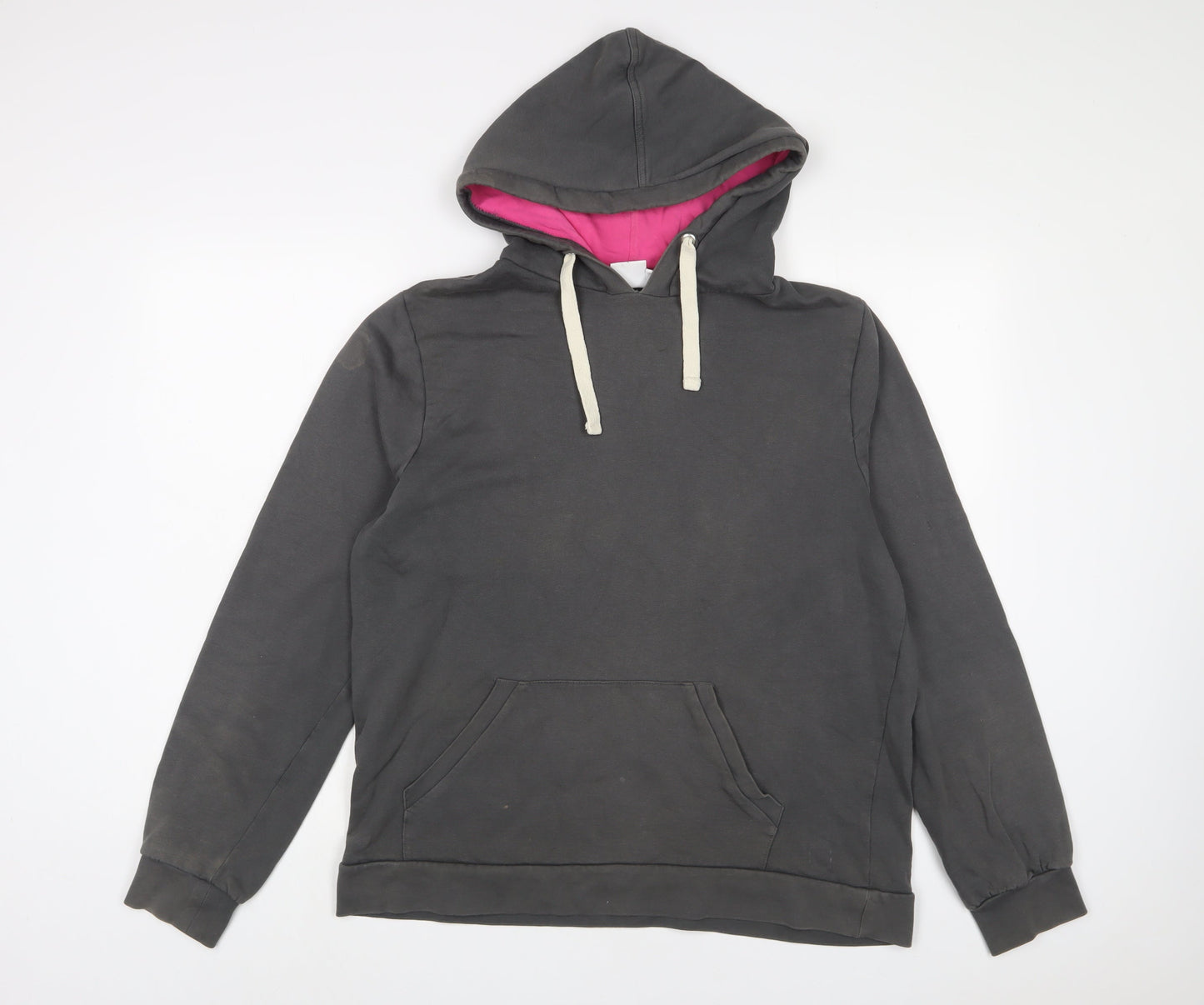 Epona Clothing Womens Grey Cotton Pullover Hoodie Size L Pullover