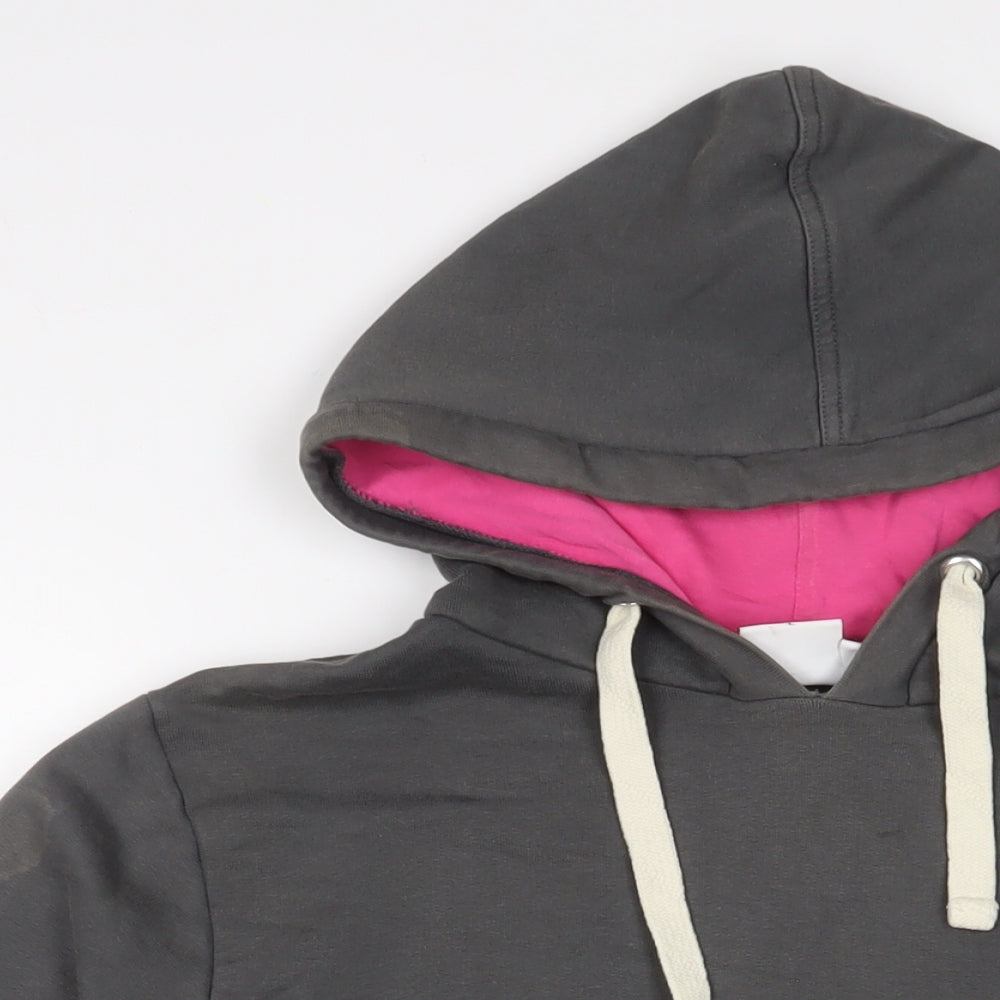 Epona Clothing Womens Grey Cotton Pullover Hoodie Size L Pullover