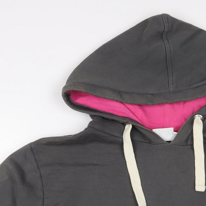 Epona Clothing Womens Grey Cotton Pullover Hoodie Size L Pullover