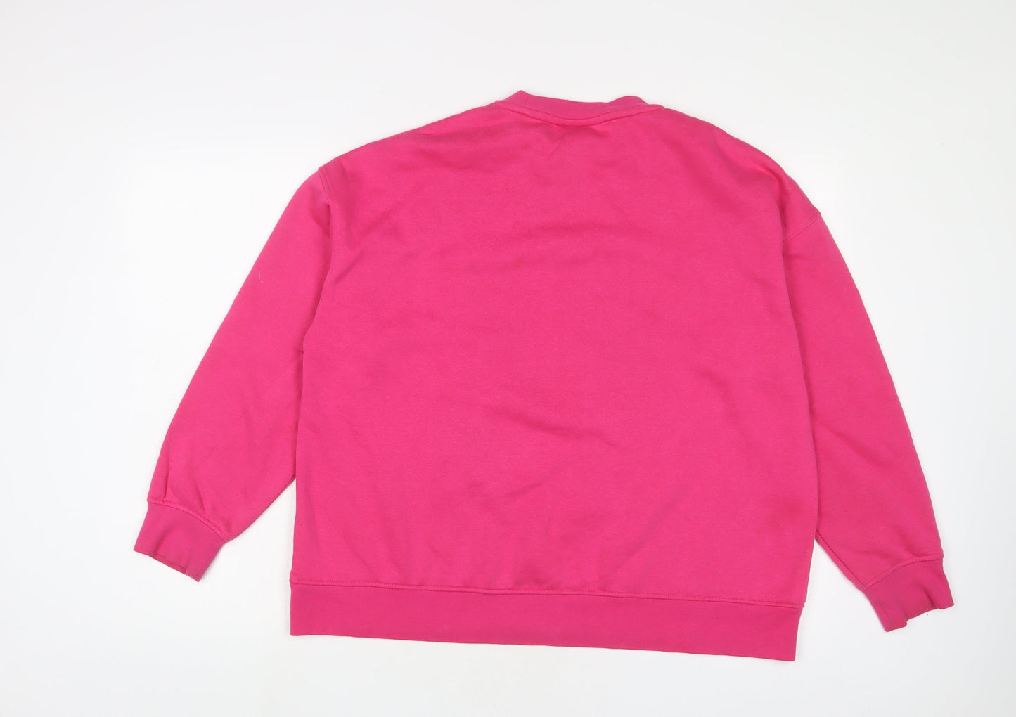 Womens UK Size L Disney Pink Pullover Sweatshirt