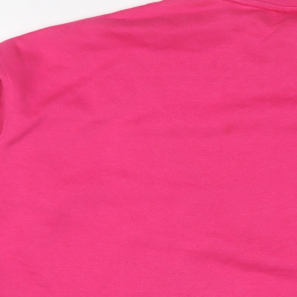 Womens UK Size L Disney Pink Pullover Sweatshirt
