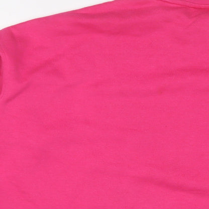 Womens UK Size L Disney Pink Pullover Sweatshirt