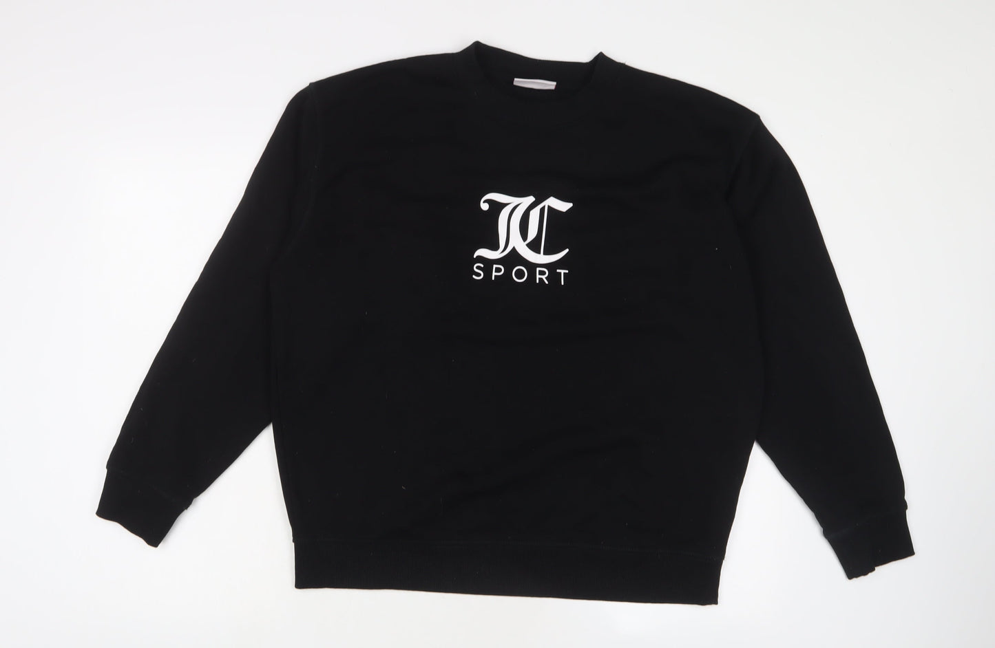Juicy Couture Mens Black Cotton Pullover Sweatshirt Size XL