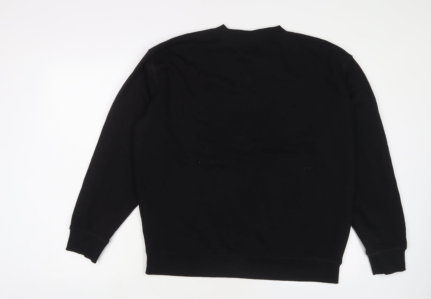 Juicy Couture Mens Black Cotton Pullover Sweatshirt Size XL
