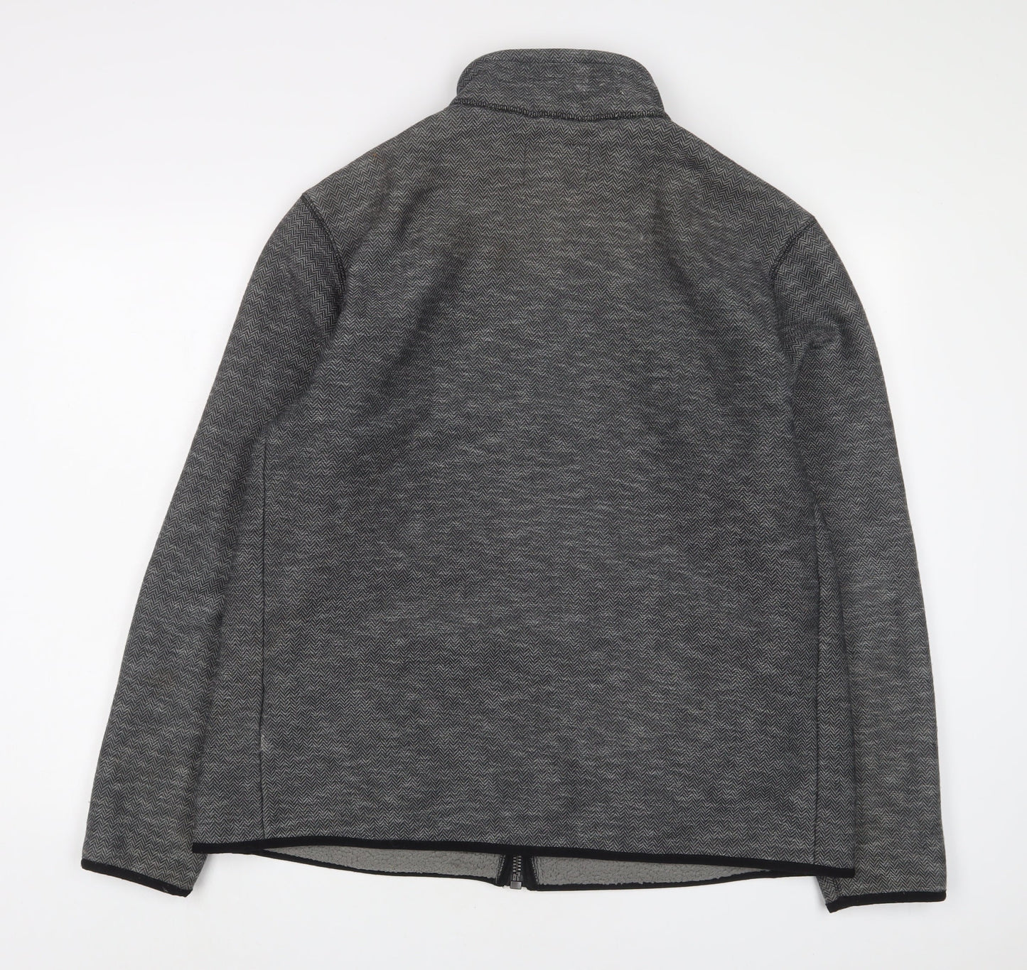 Mens UK Size XL Marks and Spencer Grey Full Zip Sweatshirt
