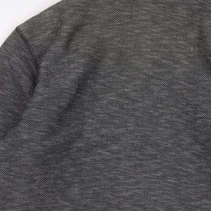 Mens UK Size XL Marks and Spencer Grey Full Zip Sweatshirt