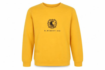 Mens UK Size L River Island Yellow Pullover Sweatshirt