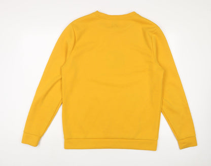 Mens UK Size L River Island Yellow Pullover Sweatshirt