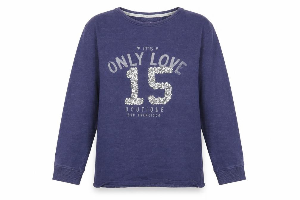 Next Girls Purple Cotton Pullover Sweatshirt Size 8 Years Pullover