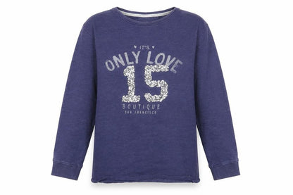 Next Girls Purple Cotton Pullover Sweatshirt Size 8 Years Pullover