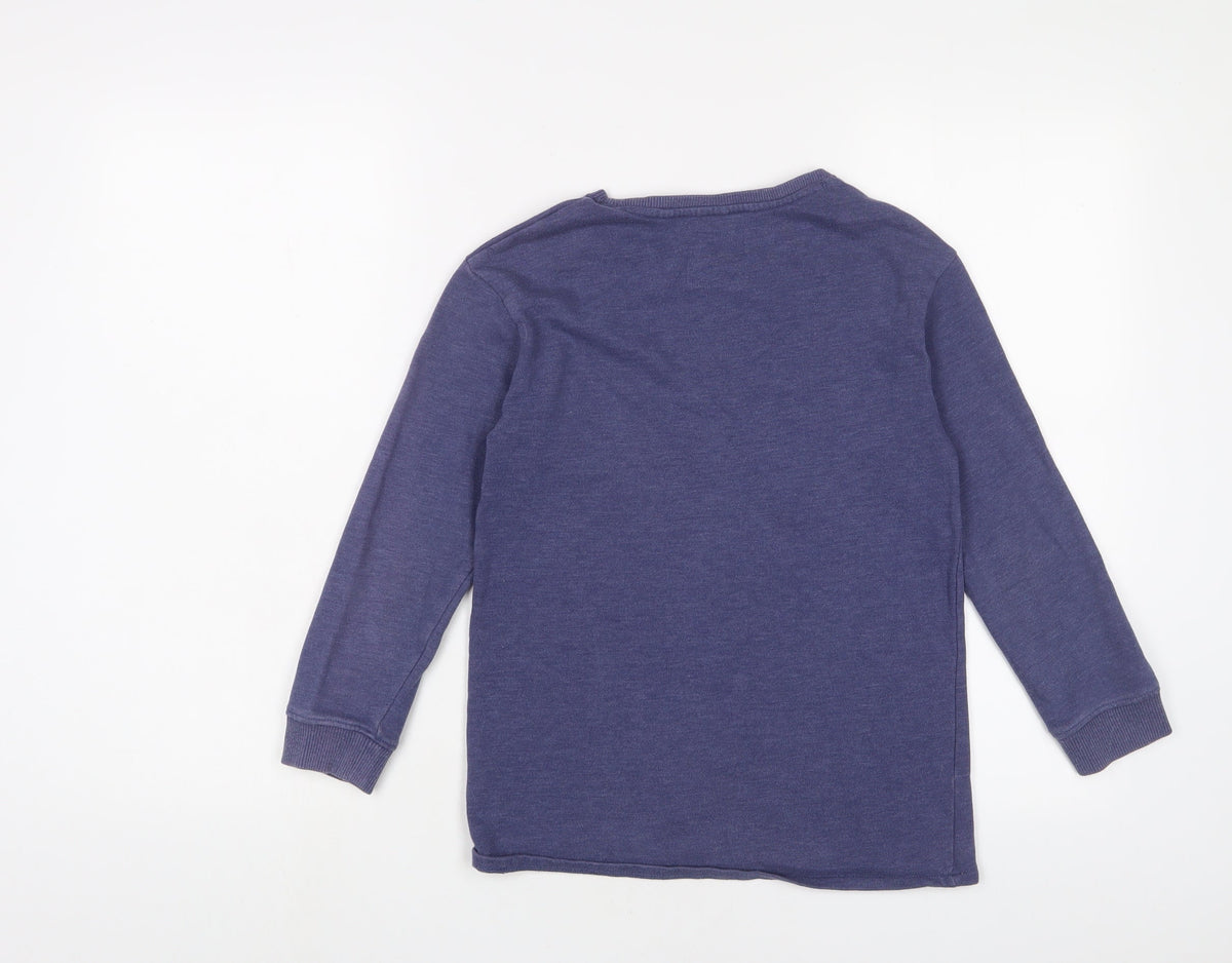 Next Girls Purple Cotton Pullover Sweatshirt Size 8 Years Pullover