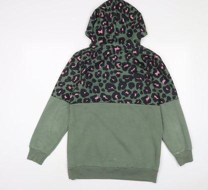 Womens UK Size S NEXT Green Pullover Hoodie
