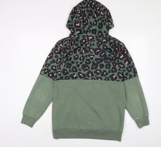 Womens UK Size S NEXT Green Pullover Hoodie