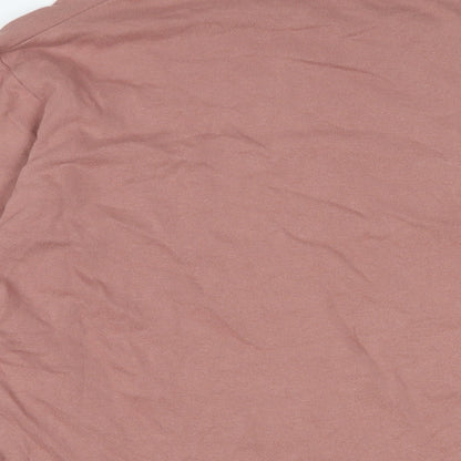 PRETTYLITTLETHING Womens Pink Cotton Pullover Sweatshirt Size 6 Pullover