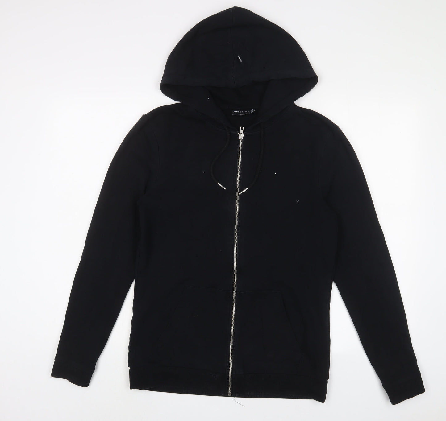 Womens UK Size M ASOS Black Full Zip Hoodie
