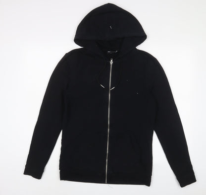 Womens UK Size M ASOS Black Full Zip Hoodie